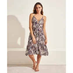 Vestido de tirantes estampado