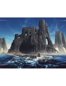 John Avon Playmat Farway Island - John Avon Art - FashionsVida