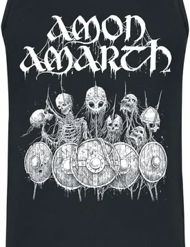Tank-Top - Shieldwall - S bis XXL - für Männer - Größe S - schwarz - EMP exklusives Merchandise! - Männer - male - Amon Amarth - FashionsVida