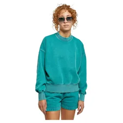 Maglione Oversized Stone Washed Water Green XS