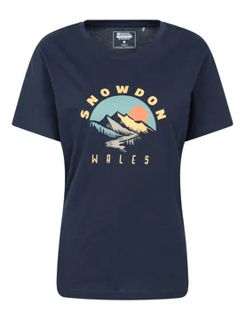 Snowdon Womens Relaxed Short-Sleeved T-Shirt - Navy - Navy - Size: 10 - Mountain Warehouse - FashionsVida