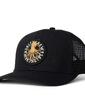 Casquette Tentacles Retro Trucker Black One Size Homme - Salty Crew - FashionsVida