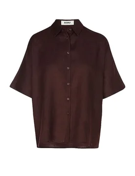 Leinenbluse MELANIA braun M Damen - Ecoalf - FashionsVida