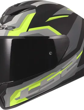 Casco Moto Integrale FF820 RAPID III HYPER Nero Giallo F taglia XL - LS2 - FashionsVida