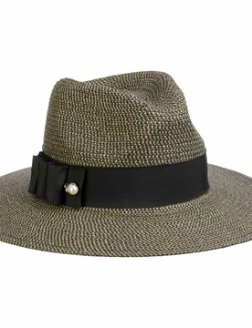 Ellerys Straw Hat by - olive-black - Damen - Size: One Size - Betmar - FashionsVida