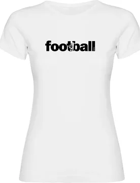 T-shirt à Manches Courtes Word Football White 2XL - Kruskis - FashionsVida