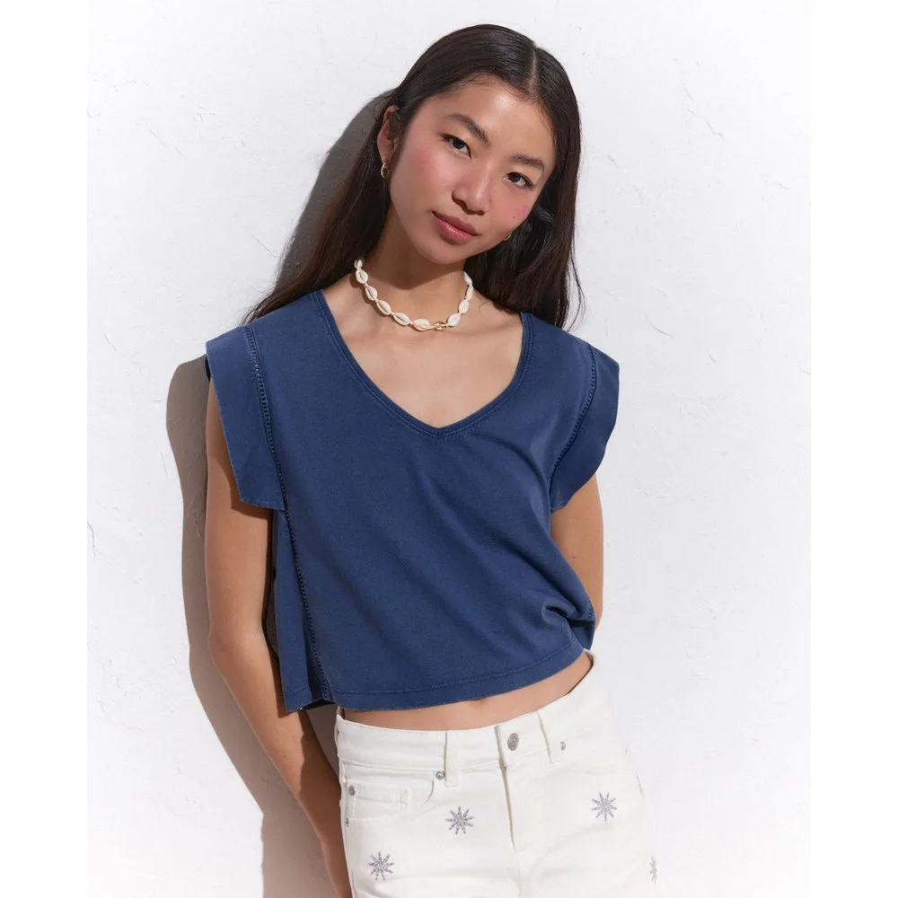 Camiseta sin mangas lisa de mujer - Green Coast - FashionsVida