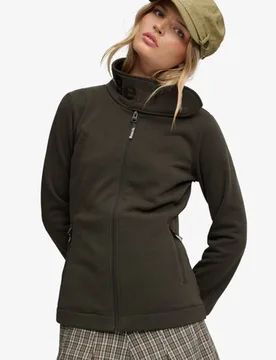 Superdry Damen Bench Trainingsjacke mit Stehkragen und Stickerei Green - Größe: Xxs - 74.99 - FashionsVida