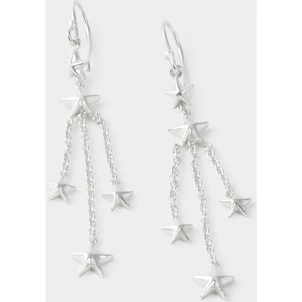 Pendientes de aro con estrellas dorados - Brownie - FashionsVida