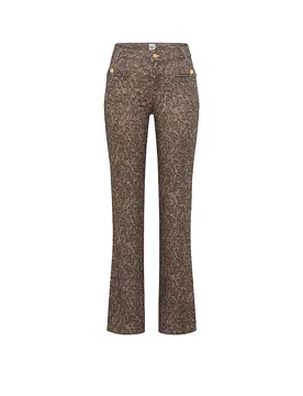 Pantalon coupe évasée SHAKIRA marron 40L - Brax - FashionsVida
