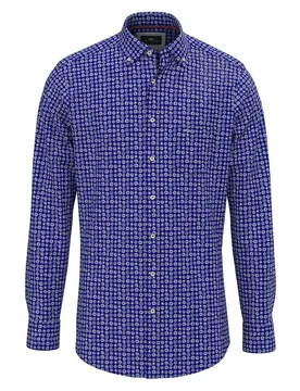 Chemise à Manches Longues 15078630 Navy XL - Fynch Hatton - FashionsVida