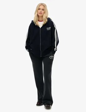 Pure Cotton Drawstring Slim Fit Joggers Navy female - Superdry & Co - FashionsVida