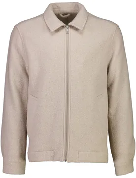 XL Wool blend zip overshirt male - XL - FashionsVida