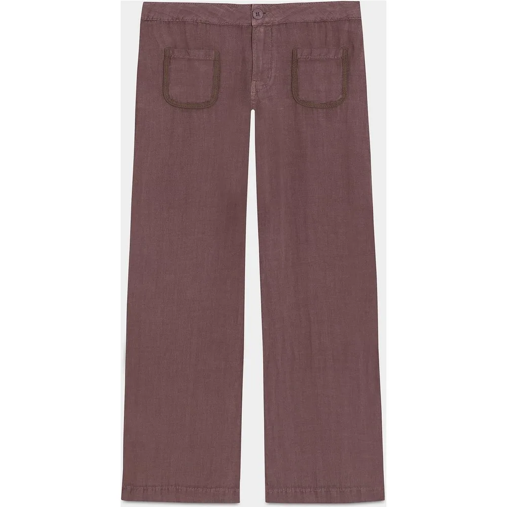 Noon - Pantalón lino de mujer - Noon - FashionsVida