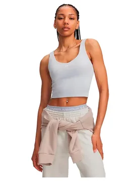 T-shirt Sans Manches Motion Gray / White L - Under armour - FashionsVida