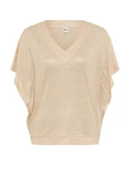 T-shirt CASSIE S marron clair 42