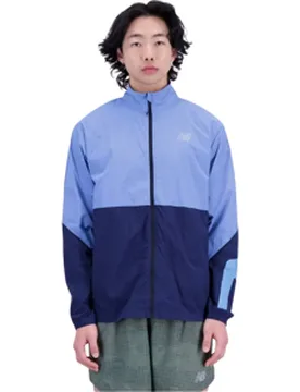 GRAPHIC IMPACT RUN PACKABLE JACKET Herren Blau L - New Balance - FashionsVida