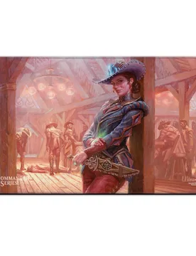 MTG Outlaws of Thunder Junction Stitched Edge Playmat featuring Marchesa, Dealer of Death - Ultra PRO - FashionsVida