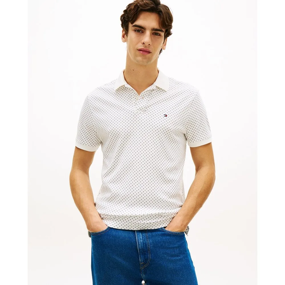 Polo de caballero de manga corta estampado - Tommy Hilfiger - FashionsVida