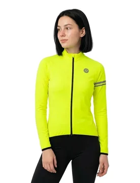Maglia A Maniche Lunghe Thermo Essential Fluo Yellow - AGU - FashionsVida