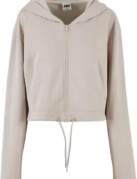 Kapuzenpullover - Ladies Soft Touch Zip Hoodie - XS bis XL - für Damen - Größe XL - grau - Frauen - female - Urban classics - FashionsVida