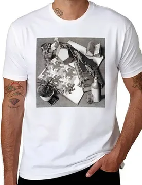 Escher Classic T Shirt T-Shirt essential t shirt man t shirts high quality luxury brand T-Shirt - Aliexpress - FashionsVida