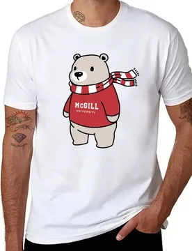 McGill University Bear With Sweater T-Shirt man tshirt t shirts for man graphic tees T-Shirt - Aliexpress - FashionsVida