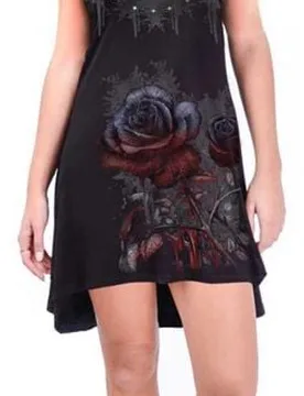 Gothic Kurzes Kleid - Celine Woman's Dress - S bis M - für Damen - Größe M - schwarz - Frauen - female - Alchemy England - FashionsVida