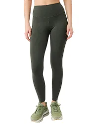 Yogatight Mono Printed para mujer verde oscuro XS