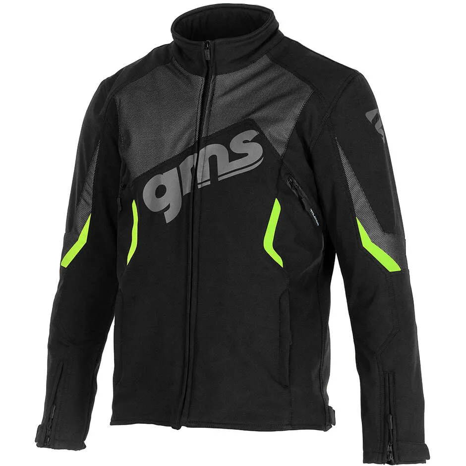 Giacca Moto SOFTSHELL ARROW Nero Verde taglia M - gms - FashionsVida