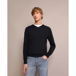 Jersey de hombre regular fit con cuello de pico