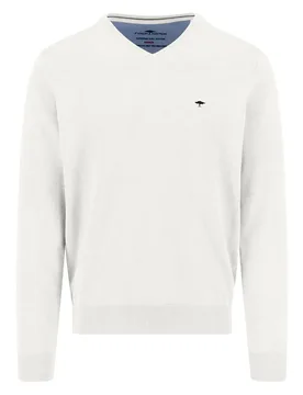 Pull à Col En V 1613211 New Offwhite L - Fynch Hatton - FashionsVida