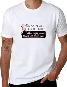 OKAY YEAH, THEY'RE FAKE My real ones tried to kill me. T-Shirt t shirt man designer cotton tshirt 100% T-Shirt - Aliexpress - FashionsVida