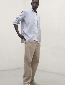 Camisa de hombre alfredo de rayas - Ecoalf - FashionsVida