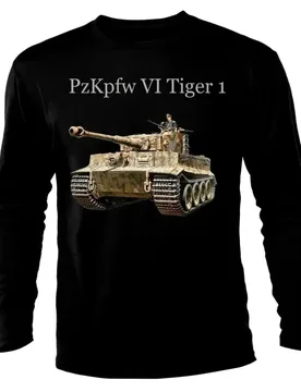 PzKpfw 6 Panzer VI Tiger I Tank T-Shirt 100% Cotton O-Neck Long Sleeve Summer Casual Mens T-shirt Streetwear - Aliexpress - FashionsVida