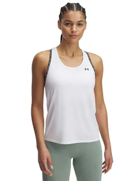 T-shirt Sans Manches Tech Knockout White / Black 2XL - Under armour - FashionsVida