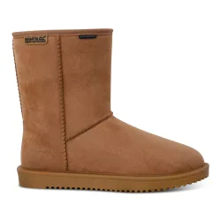 Womens Risley Mid Faxu Fur Boots - Brown
