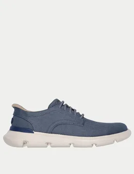 Garza Slip On Trainers Blue Marl male - Skechers - FashionsVida