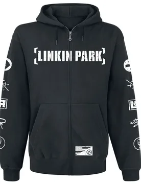 Kapuzenjacke - Graffiti - S bis XXL - für Männer - Größe XXL - schwarz - EMP exklusives Merchandise! - Männer - male - Linkin Park - FashionsVida