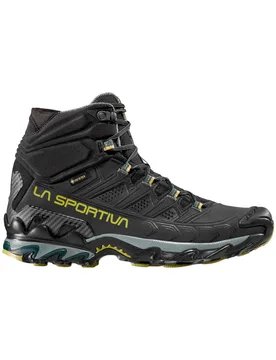 Chaussures de randonnée journée en GORE-TEX - Ultra Raptor II Mid Leather Wide GTX Black/Cedar - Taille 41,5 - Noir - La Sportiva - FashionsVida