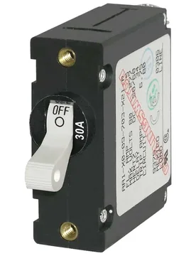 Ac/dc Single Pole Magnetic World Circuit Breaker Switch 30a White One Size unisex - Blue Sea Systems - FashionsVida