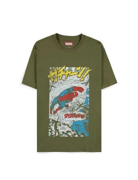 Marvel T-Shirt - Comic Style - S bis XXL - für Männer - Größe XXL - oliv - Lizenzierter Fanartikel - Männer - male - Spider-Man - FashionsVida