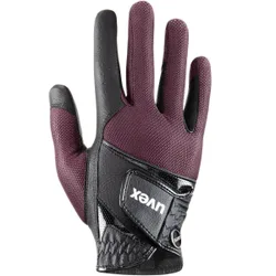 Reithandschuhe sumair, black-burgundy 7,0