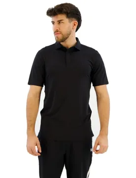 League Short Sleeve Polo Black S - Wilson - FashionsVida