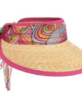 Summer Mood Straw Visor by - fuchsia - Damen - Size: One Size - Lierys - FashionsVida