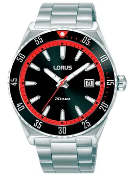 Orologio Rs951dx9 2mm 20atm Quartz/analogical Silver / Black / Mineral One Size - Lorus Watches - FashionsVida