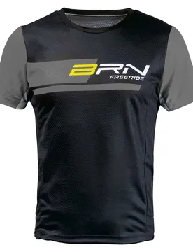 Maglia Da Enduro A Maniche Corte Freeride Black / Grey - Brn - FashionsVida