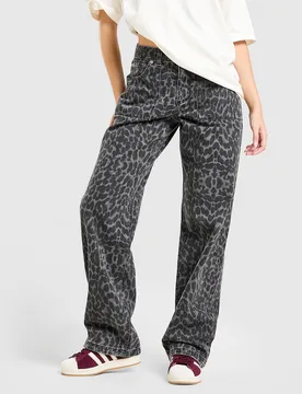 Womens Jeans Loose a Vita Media - Nero, nero nero Donna taglia 10 - Unlike Humans - FashionsVida