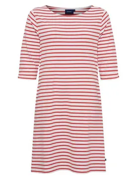 Meriam 3/4 Sleeve Dress White / Poppy Red M Women - Sea Ranch - FashionsVida