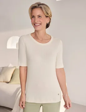 Shirt Costola - ecru - female - Size: 46 - Avena - FashionsVida